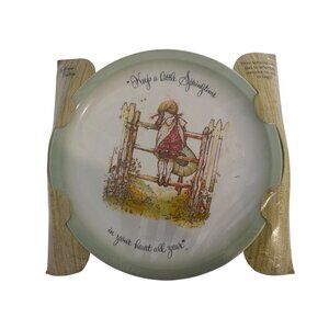 Vtg Holly Hobbie Plate American Greetings Collector 1972 NEW in Box Springtime
